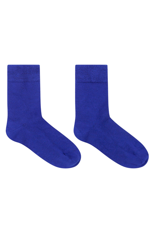 Naadloze bamboe sokken voor kinderen blauw